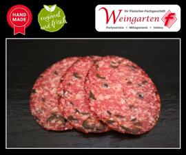 Salami Nahrungsmittel, Getränke & Tabak Fleisch, Fisch & Eier Frühstück Fleischerei Weingarten
