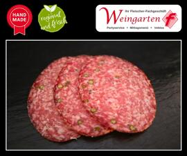 Fleisch, Fisch & Eier Salami Nahrungsmittel, Getränke & Tabak Frühstück Fleischerei Weingarten