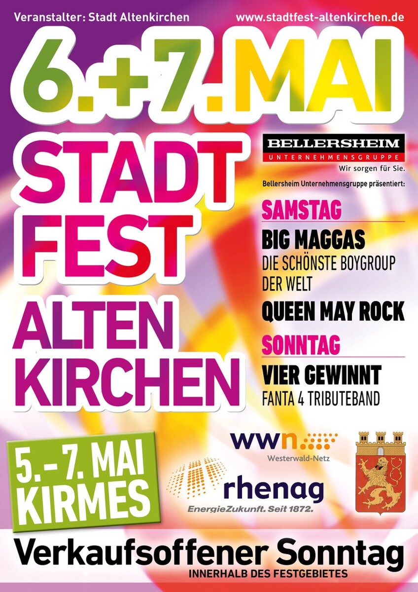 Stadtfest in Altenkirchen mit verkaufsoffenem Sonntag